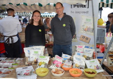 Britt Kot en Arnoud Kot konden namens Go Pure vertellen dat er in het voorjaar nieuwe producten aan komen. 